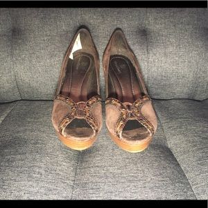Cole haan Brown suede heels